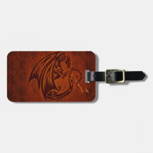 Dragon Luggage Tag w/ leather strap