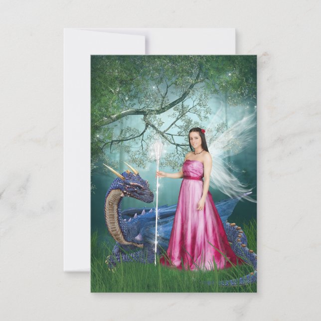 Dragon magic thank you card (Front)