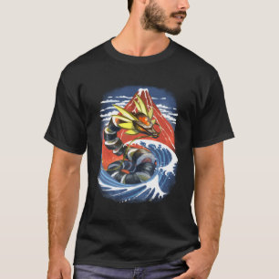 Dragon Maki Sushi Lair In Japan Red Mount Fuji And T-Shirt