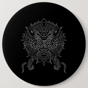 Dragon Mandala Tattoo Design 6 Cm Round Badge