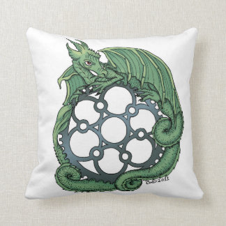 Dragon Mandala Throw Pillow