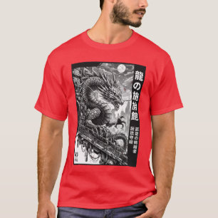 Dragon Mech in Neon City boy T-Shirt