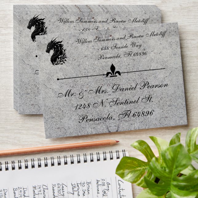 Dragon Mediaeval  Envelope (Stacked)