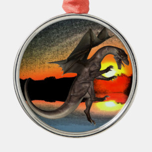 Dragon Metal Tree Decoration
