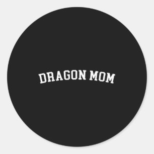 Dragon Mom Classic Round Sticker