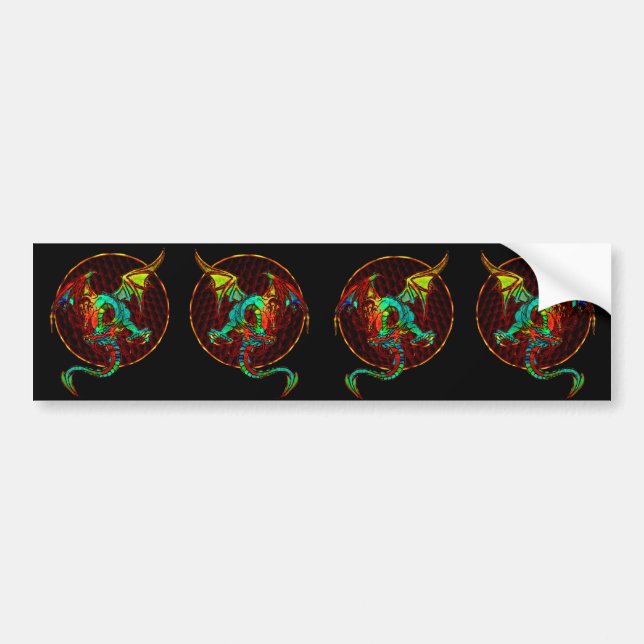 Dragon Moon Bumper Sticker (Front)