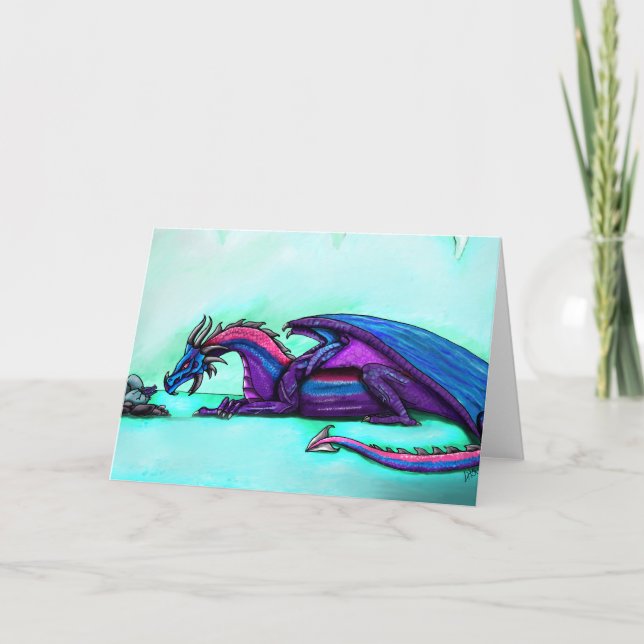 Dragon mother greeting card (Front)
