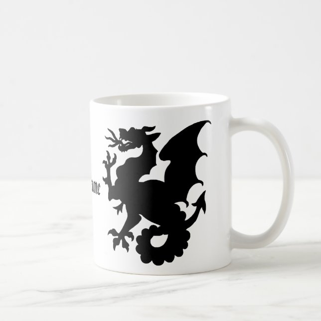 Dragon Mug Custom Personalised Name Mug For Him (Right)