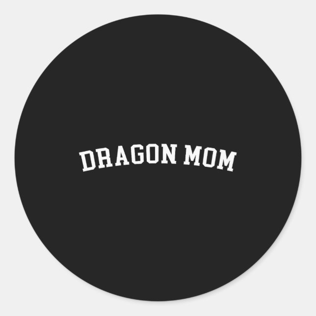 Dragon Mum  Classic Round Sticker (Front)