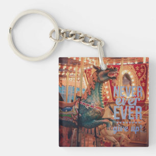 Dragon Never Give Up #encouragement Key Ring