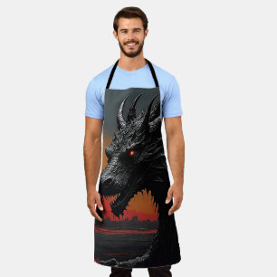 Dragon Noir: Exclusive Retro Art Apron