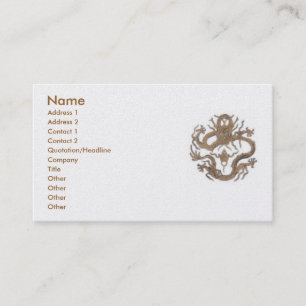 Dragon Of Beijing Business Card