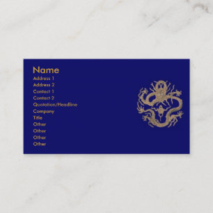 Dragon Of Beijing Business Card