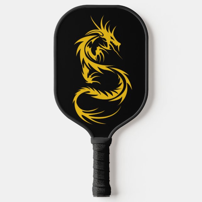 Dragon of Gold Pickleball Paddle (Front)
