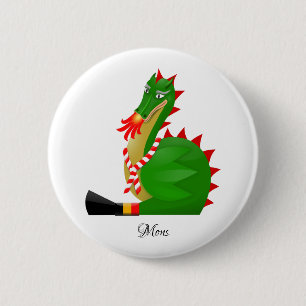 Dragon of the city Mons, Belgium 6 Cm Round Badge