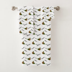 Dragon of the city Mons, Belgium Bath Towel Set