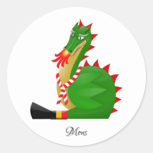 Dragon of the city Mons, Belgium Classic Round Sticker