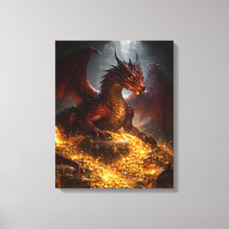 Dragon of the Hidden Treasure Canvas Print
