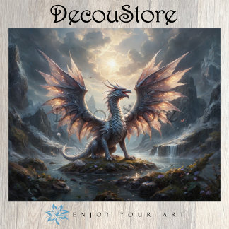 Dragon of the Sacred Valley Decoupage Tissue Paper
