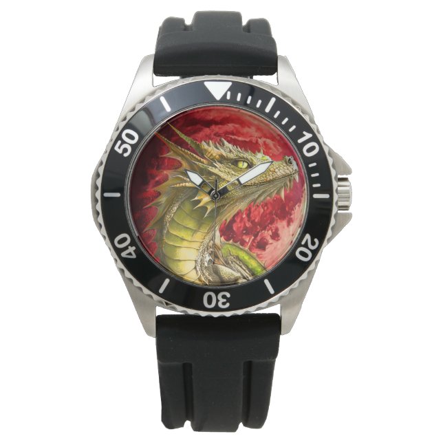 Dragon on Bloody Moon Watch (Front)