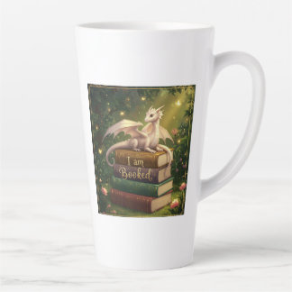Dragon on books - Latte Mok Mug