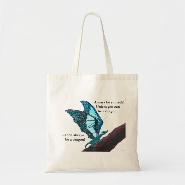 Dragon on Branch Tote Bag (Front)