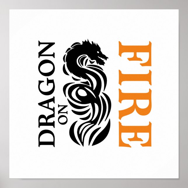 Dragon on Fire Poster (Front)
