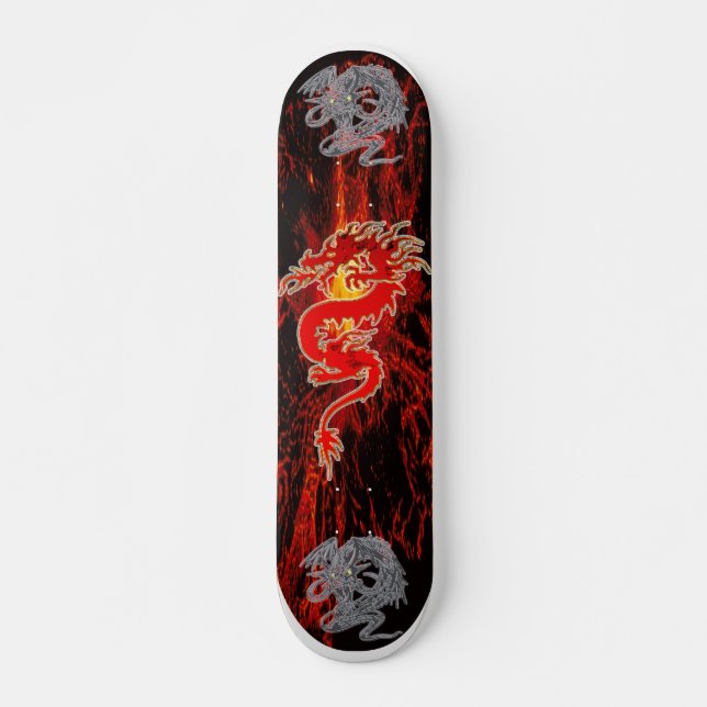 Dragon on Fire Skateboard (Front)