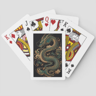 Dragon on Pastel Paper Fantasy Oriental Dragon A Playing Cards