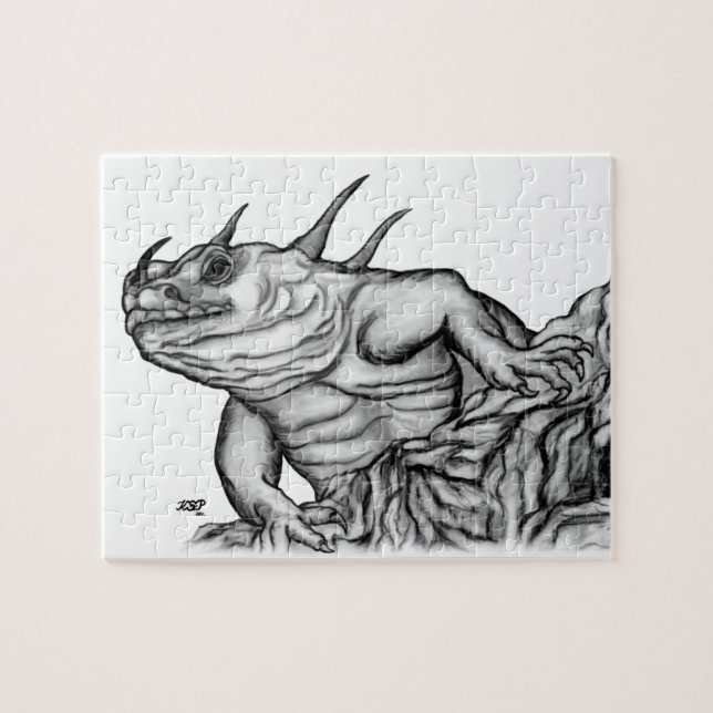 Dragon on the Rock Jigsaw Puzzle (Horizontal)