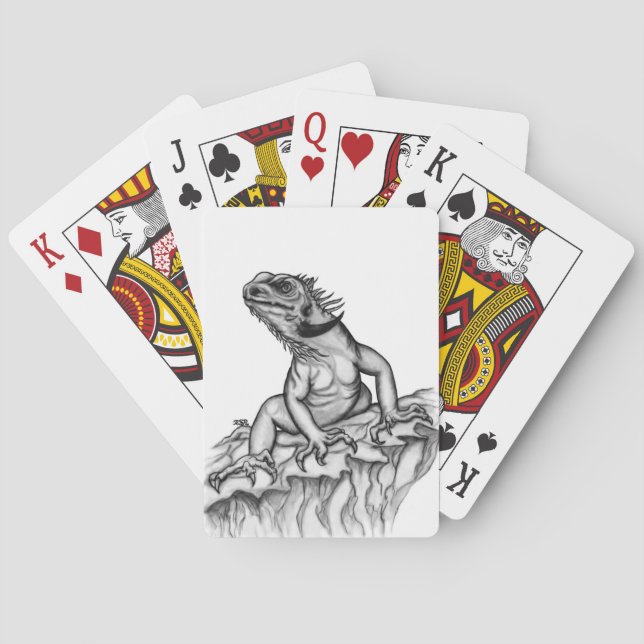 Dragon on the Rock Playing Cards (Back)