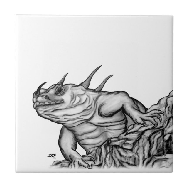 Dragon on the Rock Tile (Front)