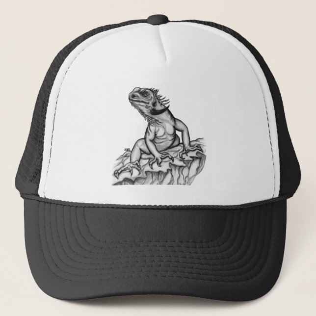 Dragon on the Rock Trucker Hat (Front)