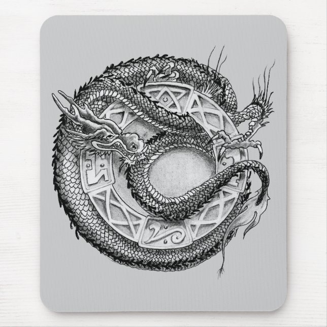Dragon Ornamental Mouse Mat (Front)