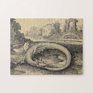 Dragon Ouroboros Serpent Jigsaw Puzzle