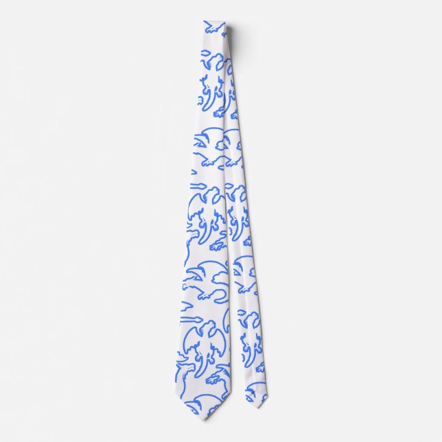 Dragon outline pattern 03.b tie (Front)