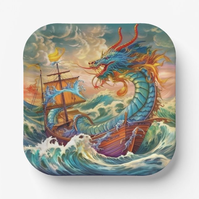 Dragon Paper Plate (Front)