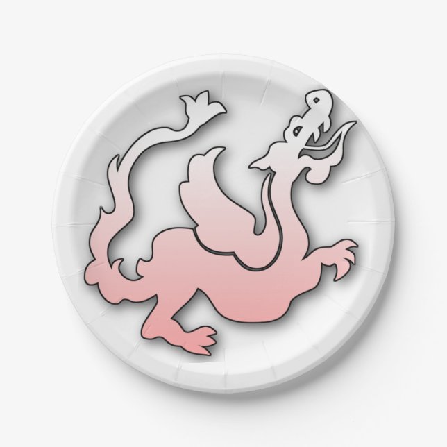 dragon paper plate (Front)