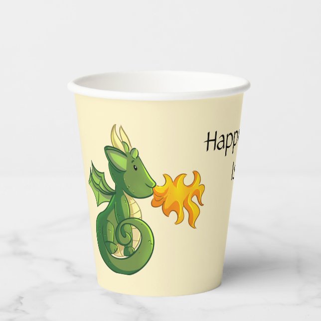 Dragon Party Paper Cups (Front)