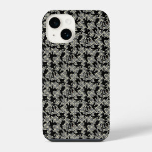 Dragon pattern 01.wx4x4.blue Grey BG iPhone 14 Case