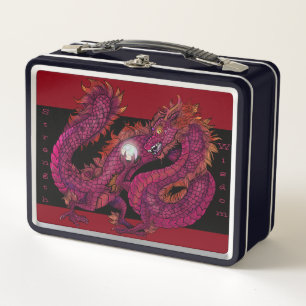 Dragon Pearl Metal Lunch Box