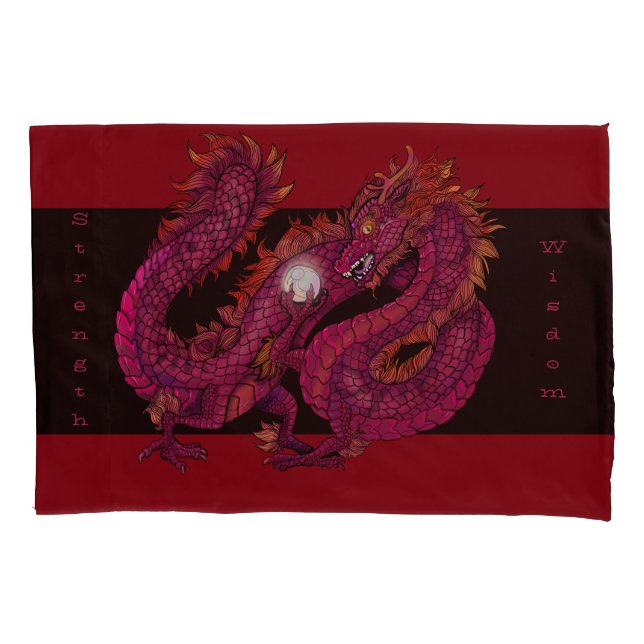 Dragon Pearl Pillowcase (Front)