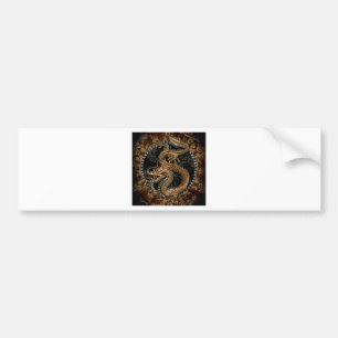 Dragon Pentagram Bumper Sticker