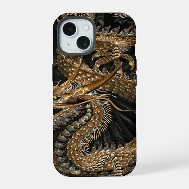 Dragon Pentagram iPhone 15 Case (Back)