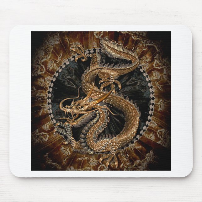 Dragon Pentagram Mouse Mat (Front)