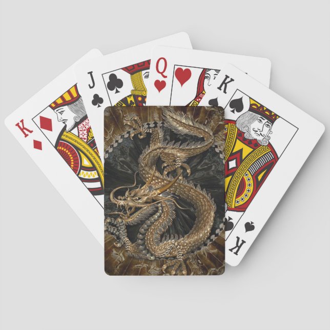 Dragon Pentagram Playing Cards (Back)