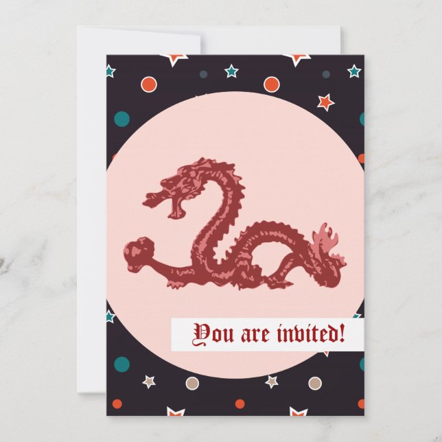 Dragon Personalised Announcement (Front)