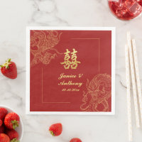 Dragon Phoenix Traditional Red Chinese Wedding
