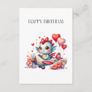 Dragon Pilot Birthday Enclosure Card