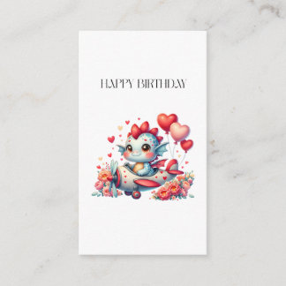 Dragon Pilot Birthday Enclosure Card